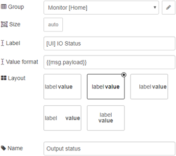 Node configuration